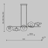 Lustra MIRACLE MOD207PL-05BS