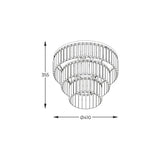 Plafoniera TIFANNY P17127-4-GD
