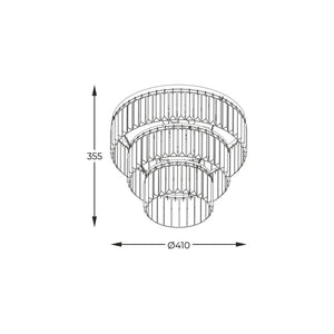Plafoniera TIFANNY P17127-4-GD