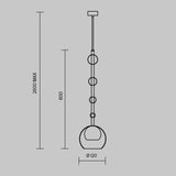 Lustra ROS MOD227PL-01BS