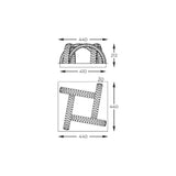 Plafoniera TULA MX3274-4-3BCT