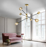 Lustra SOLEN 6 BK/GO AZ4700