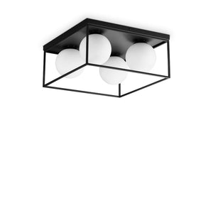Plafoniera LINGOTTO PL4 NERO 327860