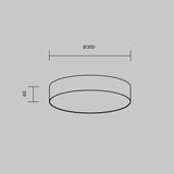 Plafoniera ZON C032CL-36W3K-RD-B