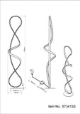 Lampadar SWIRL 67341SS