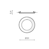 Plafoniera Incastrata LINDA 30 4000K AZ2251