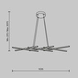 Lustra HALO MOD244PL-L50BK