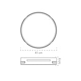 Plafoniera I-PANGEA-PL40-BCO