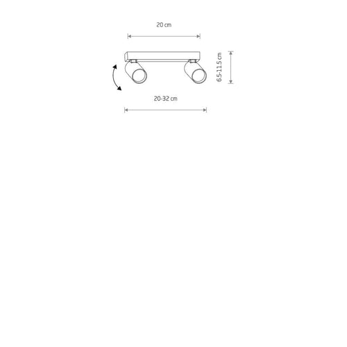 Plafoniera FOURTY II 11466