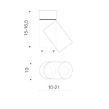 Spot Aplicat SIENA 20W 4000K AZ2221