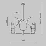 Candelabru TROPIC MOD164PL-06BS