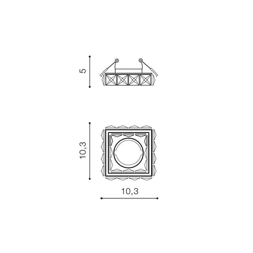 Spot Incastrat ESTER S1 GO AZ4412
