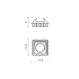 Spot Incastrat ESTER S1 BK AZ4411