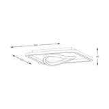 Plafoniera LENS MX3889-1B-3BGT