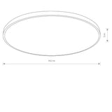 Plafoniera AGNES ROUND LED PRO 64W, 3000K 10981
