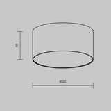 Plafoniera ZON C032CL-12W3K-RD-W