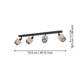 Plafoniera ROSLEY 43659