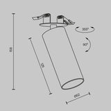 Spot Incastrat FOCUS C053CL-L12W4K-W-B