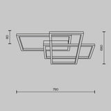 Plafoniera RIDA MOD015CL-L80GK