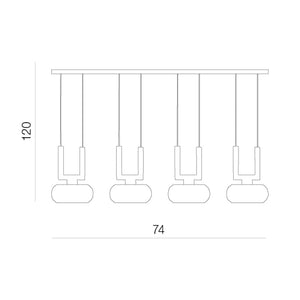 Lustra RUBIC 4A AZ0494