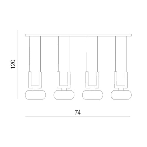 Lustra RUBIC 4A AZ0494