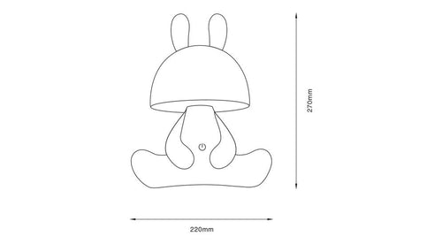 Veioza BUNNY KDR-6301-WH