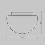 Plafoniera GLASSY MOD270CL-01G