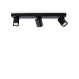 Plafoniera RUDY PL3 SQUARE NERO 321516
