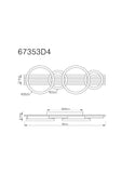 Plafoniera TISHA 67353D4