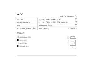 Spot Incastrat EZIO AZ0813