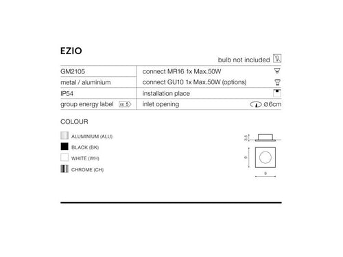 Spot Incastrat EZIO AZ0812
