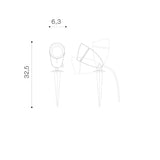 Spot Exterior FLOKI 3000K BK AZ4468