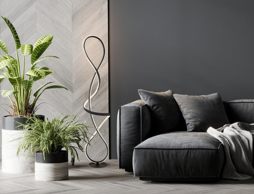 Lampadar SWIRL 67341SS