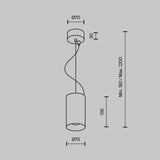 Lustra EFIR P089PL-15W3K-B