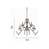 Candelabru KRISTALLO 144-47001