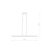 Lustra BAR LED SILK OLIVE M 3000K 11400
