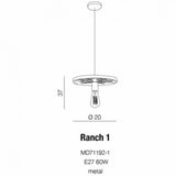 Lustra RANCH 1 AZ1648