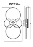 Plafoniera GROUNI 673140-39A