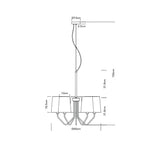 Candelabru I-SALLY-5-NER
