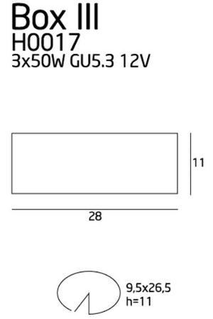 Spot Incastrat BOX III H0017