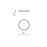 Plafoniera MALTA R 30 4000K BK AZ4244