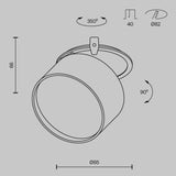 Spot Incastrat DOWNLIGHT ONDA DL024-12W-DTW-BMG