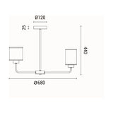 Candelabru MARBELINE 144-24016