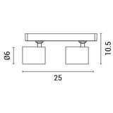 Plafoniera BRAVA 144-60004