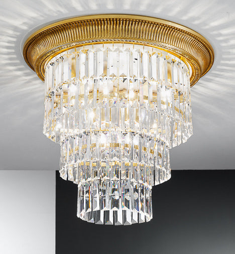 Plafoniera Milord Crystal 0346.14L.15 Lucente - Home & Lighting