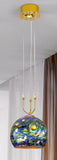Lustra Luna Aqua 0392.31+1M.3.Aq.Bg Lucente - Home & Lighting