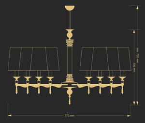 Candelabru Merano Mer-Zw-8(P/A) Lucente - Home & Lighting