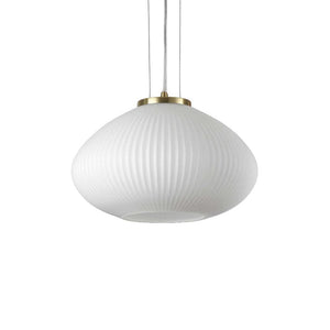 Lustra PLISSE SP1 D35 OTTONE SATINATO 264547 Lucente - Home & Lighting