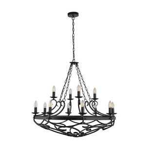 Candelabru CARTWHEEL III 8912-12BK Lucente - Home & Lighting