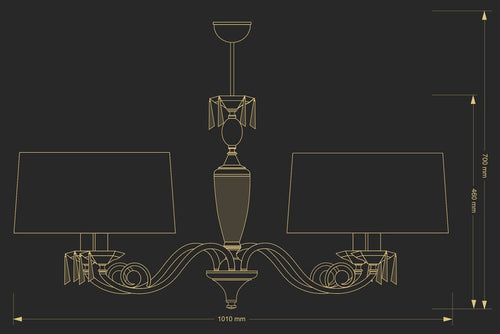 Candelabru Monza Mon-Zwl-4(P/A) Lucente - Home & Lighting
